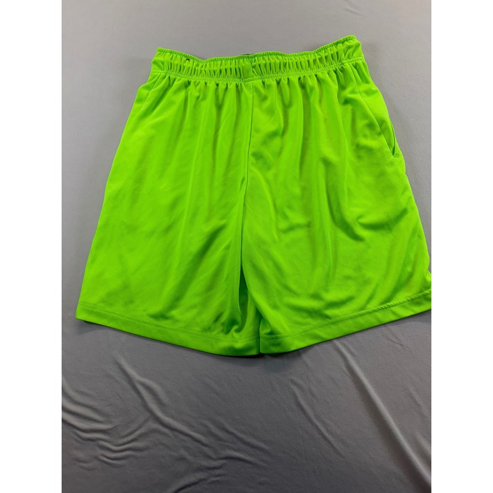 Champion Shorts Mens Medium Green Mesh Athletic Basketball Gym Activewear Pocket - Picture 6 of 6